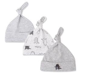 Unisex Newborn Baby Caps Newborn Baby Knitted Hats With Prints Embroidery