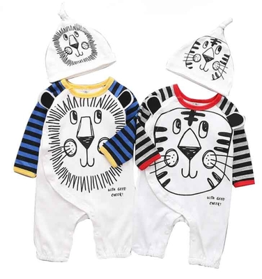100% Cotton Autumn Kids Garments Thick Baby Clothing Sets Baby  Bodysuit Clothing