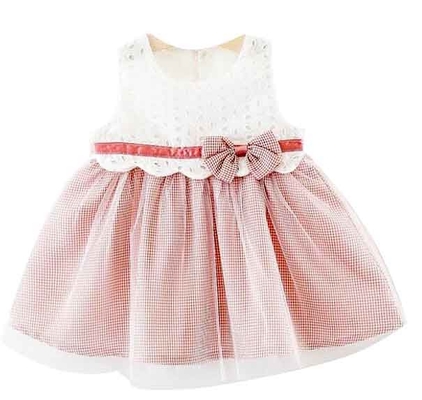 Baby Girls Kids Garments Anti Wrinkle Childrens Dress Wear Eco Friendly