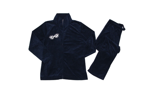 Eco Friendly Soft Women Velvet Homewear 200G Velvet Fleece 100% Polyester
