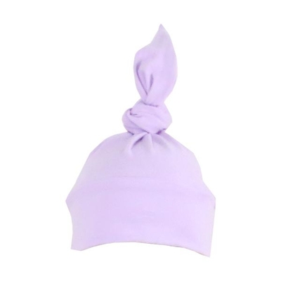 100% Interlock Newborn Baby Cotton Hats Infant Baby Caps With Prints Solid Color