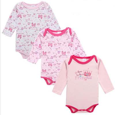 Spring Autumn Cute Newborn Baby Clothes Cotton Long Sleeve Baby Romper