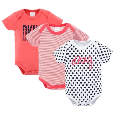 Custom 3 Pack Baby Summer Clothes / Cotton Short Sleeve Bodysuit